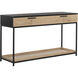 Rosso 55 X 17.75 inch Black / Brown / Matte Black Console Table